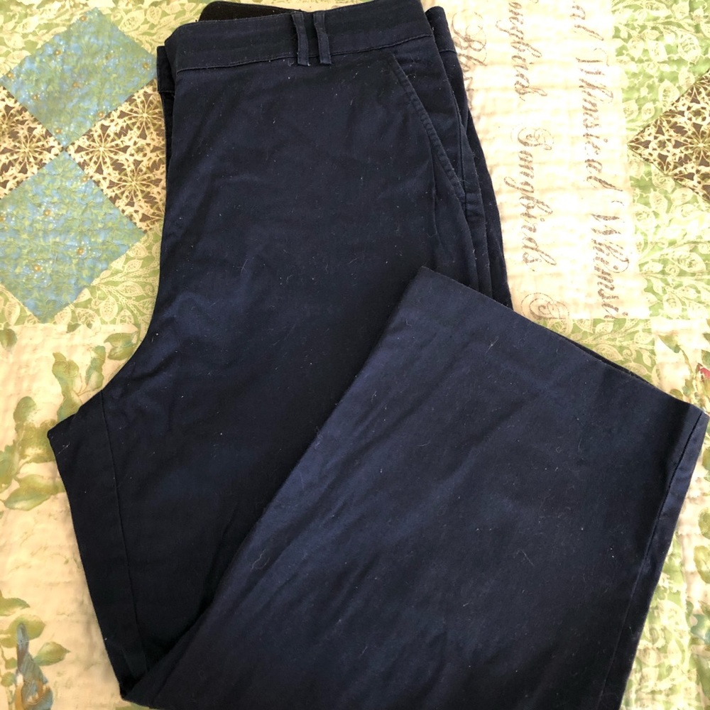 Counterparts capris, navy, women’s 16, 97% cotton